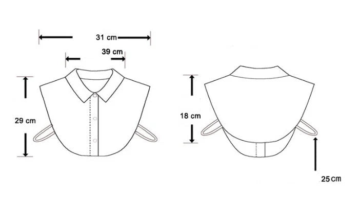 Chiffon Rhinestone Fake Collar Shirt Women's Shawl