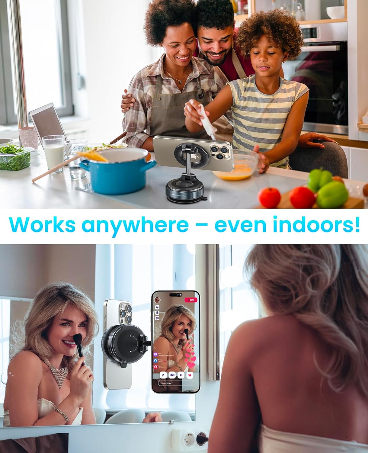 Vacuum Suction Magnetic Bracket, Phone Holder