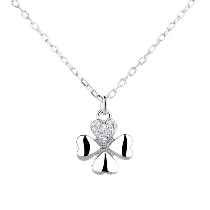 925 Sterling Silver Simple Temperament Clavicle Necklace