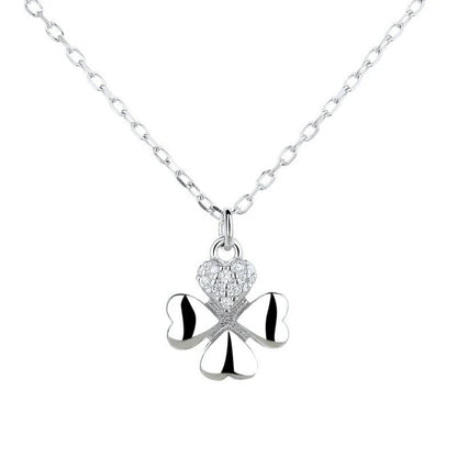 925 Sterling Silver Simple Temperament Clavicle Necklace