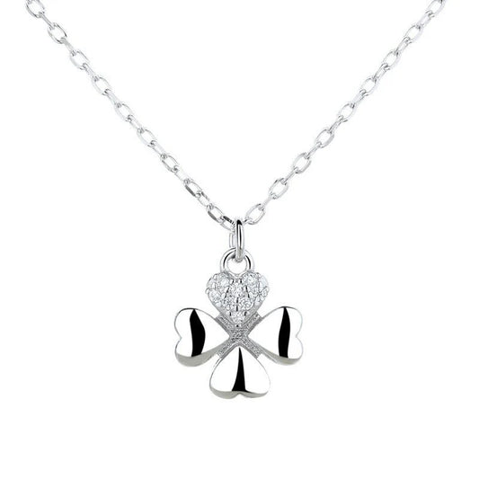 925 Sterling Silver Simple Temperament Clavicle Necklace
