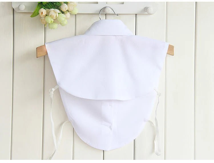 Chiffon Rhinestone Fake Collar Shirt Women's Shawl
