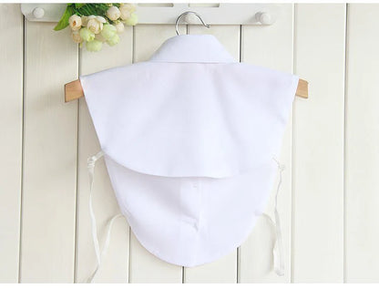 Chiffon Rhinestone Fake Collar Shirt Women's Shawl