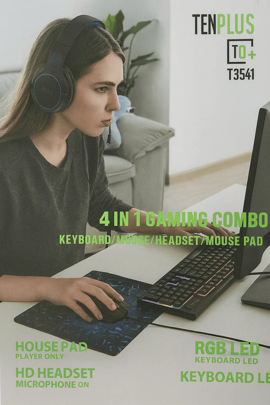 TenPlus - 4-in-1 Gaming Combo
