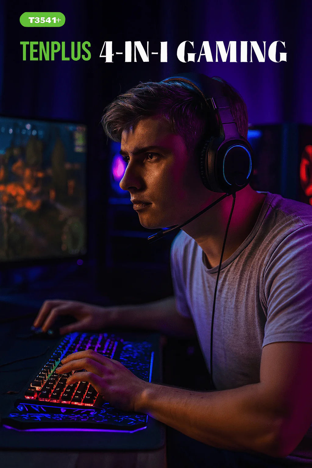 TenPlus - 4-in-1 Gaming Combo